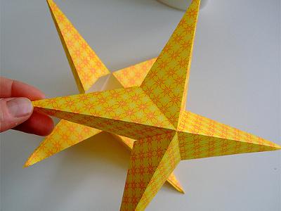 Объемная бумажная звезда Гельмуна 60 см